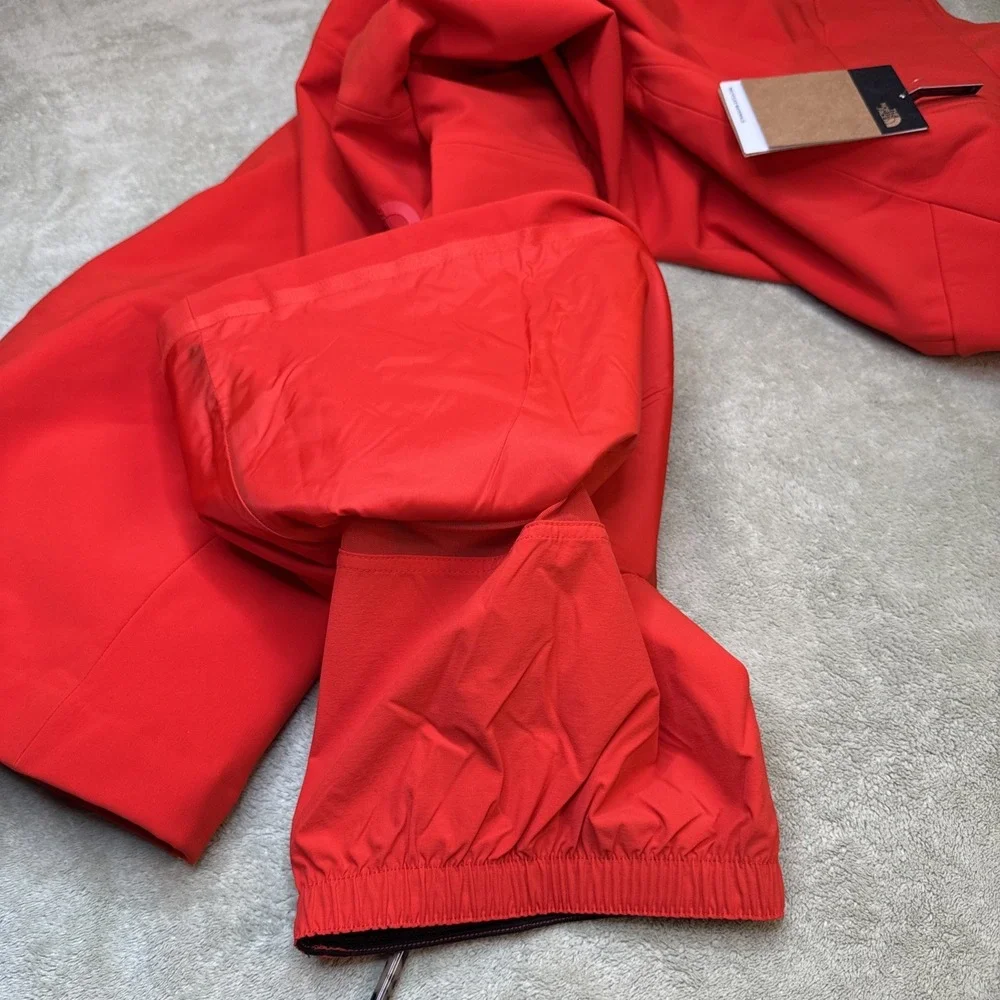 The North Face Snoga Snow Ski PANTs Women's 1x PLUS RED Waterproof Windwall NWT